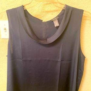 Ann Taylor, navy blue, gently used blouse